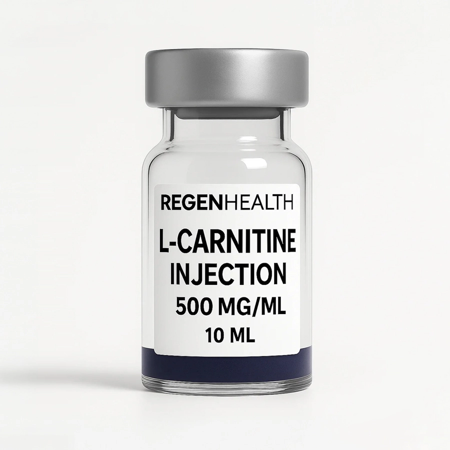 L-Carnitine 500mg/ml injectable vial for fat metabolism and energy support
